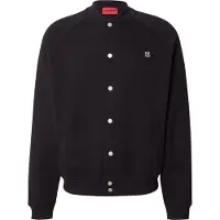 HUGO Bomberjakke i interlock-jersey med stablet logo