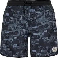 O'Neill Badeshorts 'O'riginals Scallop 16' lysegrå / sort