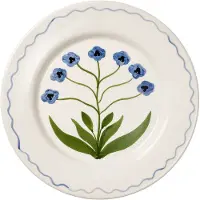 Pick a Poppy Madelen Möllard Pansy tallerken Blue, 28 cm