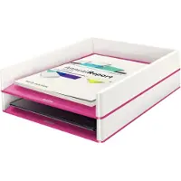 Leitz Brevbakke WOW tofarvet Pink