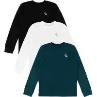Abercrombie & Fitch Bluser - 3-pak - Koksgrå/Grøn/Hvid - - 15-16 år (170-176) - Bluse
