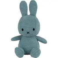 Nijntje Bamse - 23 cm - Miffy ECO Corduroy - Aviator Blue - - OneSize - Bamse