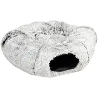 Laroy Snug kattetunnel & donutseng lysegrå