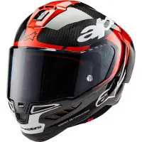 Alpinestars S-R10-element Integralhjelm Karbon/Rød M sort