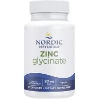 Nordic Naturals , Zinc Glycinate, 20 mg, 60 Kapsler