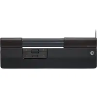 Contour Design SliderMouse Pro - Centreret mus - ergonomisk - med tynd håndledsstøtte og vegansk læder - 6 knapper - kablet - USB