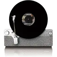 Lenco LSA-071SI, Bæltedrevet pladespiller, Fuld automatisk, Grå, Stof, Metal, Plast, Træ, Plast, 33,45 rpm