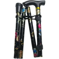 INF Letvægts Aluminiumlegering Foldbar Trekkingstang Vandrestav