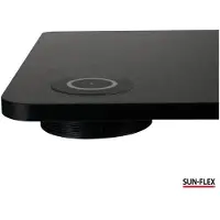 Sun-flex UltraCharge - til Qi-kompatible enheder - til enkel montering under 12-30 mm bordplade - uden at bore hul i pladen