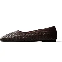 L37 HANDMADE SHOES Slipper 'UNDERNEATH THE BLUSHING SKY' mørkebrun