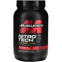 Muscletech , Nitro Tech, 100% Whey Gold, Double Rich Chocolate, 2,01 lbs (910 g)