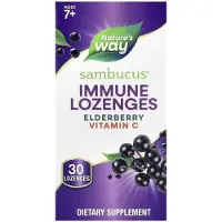 Nature'S Way , Sambucus Immune Lozenges, Elderberry + Vitamin C, Alder 7+, 30 Lozenges