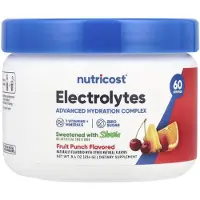 Nutricost , Elektrolyter, Avanceret Hydrering Kompleks, Fruit Punch, 8,4 oz (234 g)
