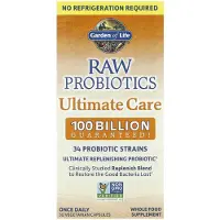 Elämän puutarha,Garden of Life , RAW Probiotics Ultimate Care, 30 Vegetariske Kapsler