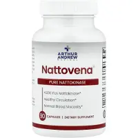 Arthur Andrew Medical , NattovenaÆ, Rent Nattokinase, 4,000 FU, 90 Kapsler