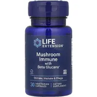 Life Extension , Svamp Immunitet Med Beta Glukan, 30 Vegetariske Kapsler