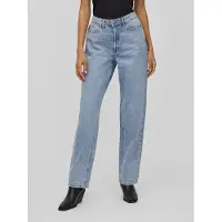 Vila Kelly Jaf Straight Fit Højtaljede Jeans