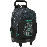 Safta Compact Extraible Minecraft Screen 33l 45x33x22 Cm Rygsæk Med Hjul
