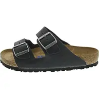 Birkenstock Birkenstocktil mænd. 752481 Læder Arizona sandaler (Regular Fit) sort (44), Fast, Ingen, Casual