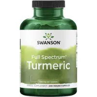 Swanson Health , Full Spektrum Turmeric, 1.440 mg, 240 Kapsler (720 mg per Kapsel)