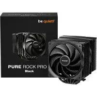 be quiet! Pure Rock Pro 3 - Processor-køler - (for: LGA1150, LGA1151, LGA1155, LGA1200, LGA1700, LGA1851, AM4, AM5) - kobberbase og nikkelbelagt aluminiumsblæsere - 120 mm - sort