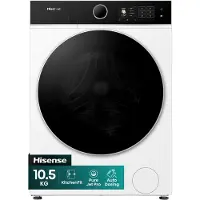 Hisense Vaskemaskine WF5I1045BWQ BK070, Front-læsning, 10,5 kg, B, 72 dB, 1400 rpm, A