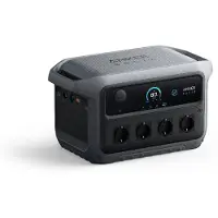 Anker SOLIX C2000 - Gen 2 - American version - transportabel strømstation - AC 120 V - 2400 Watt - litiumjernfosfat - 40000 mAh - 2048 Wh - output-stikforbindelser: 9