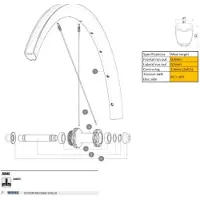 Mavic Cosmic Slr32 26 Racercykel Fælg