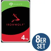Seagate IronWolf ST4000VN006 - Harddisk - 4 TB - intern - SATA 6Gb/s - 5400 rpm - buffer: 256 MB - med 3 års Rescue Data Recovery