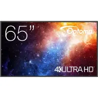 Optoma N3651K - 65 Diagonal klasse N-Series LED-bagbelyst LCD paneldisplay - digital skiltning/konference - 4K UHD (2160p) 3840 x 2160 - Direct LED - sort