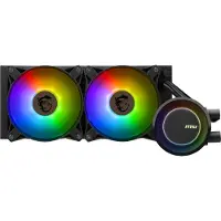 MSI MAG CORELIQUID E240 - Processors flydende kølesystem - Radiatorstørrelse: 240 mm - (for: LGA1156, LGA1155, LGA1150, LGA1151, AM4, LGA1200, LGA1700, AM5) - kobberbase - 120 mm - hvid