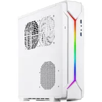 Silverstone Raven RVZ03-ARGB - Tower - mini ITX - ingen strømforsyning (ATX / PS/2) - hvid - USB/Lyd