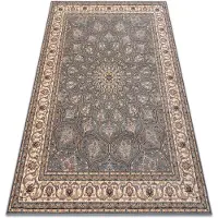 Rugsx Tæppe NAIN Roset, ramme, 1180/51034 blå / beige 160x230 cm
