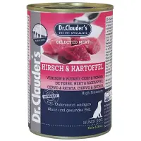 Dr. Clauder's hjortekød med kartoffel vådfoder til hunde