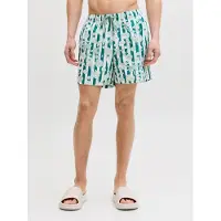 Jack & Jones Badeshorts 'JPSTMaui' mint / pastelgrøn / hvid