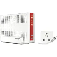 AVM FRITZ!Box 6690 Cable - Trådløs router - kabel mdm 4-port switch - 1GbE, 2.5GbE - Wi-Fi 6 - Dual Band - VoIP telefon adapter (DECT)