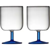 Lyngby Glas Torino vinglas 30 cl 2-pak Clear-blue