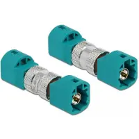 DeLOCK - Dataadapter - HSD Z stik til HSD Z stik - RAL 5021, vandblå