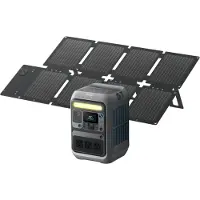 Anker SOLIX C300X DC - Bærbart kraftværk - DC 11 - 28 / 5 / 9 / 15 / 20 / 28 V - 300 Watt - Lithium-jernfosfat - 90000 mAh - 288 Wh - Wi-Fi, Bluetooth - med PS60 solpanel