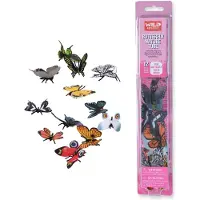 Wild republic Butterfly Nature Tube Insect Figurer Tube Nature Toys Kids Gifts 12-Piece Multicolor 1.5 " till 3 "