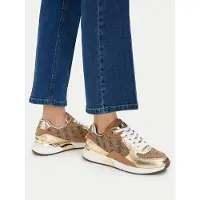 GUESS Guesstil kvinder. FLJM19FAL12 Moxea brune sneakers (37), Fast, Blonder, Casual, Polyester