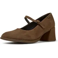 Camper Campertil kvinder. K201799-008 Kora Pumps aus Leder in Braun (40), Læder, Brun, 5-8 cm, Ingen, Klassisk