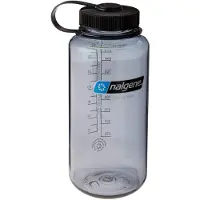 Nalgene wide mouth sustain, drikkedunk, 1000 ml, grå/sort