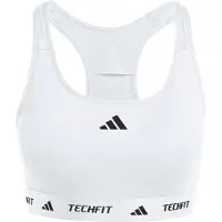 Adidas Sports-BH 'TECHFIT' sort / hvid