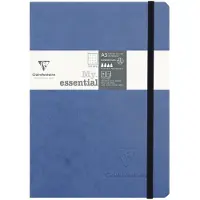 Clairefontaine 'Age Bag' trådbundet notebook A5 dot 192 sider - blå