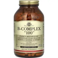 Solgar , B-Complex "100", 250 Vegetariske Capsler