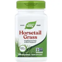 Nature'S Way , Hestehale Græs, 440 mg, 100 Vegan Kapsler
