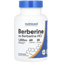 Nutricost , Berberin, 1.200 mg, 60 Kapsler (600 mg per Kapsel)