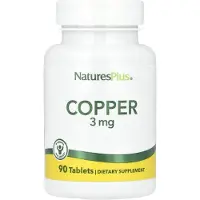 NaturesPlus , Kopper, 3 mg, 90 Tabletter