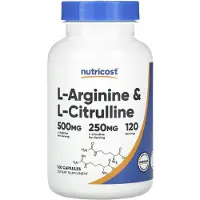 Nutricost , L-Arginin & L-Citrullin, 120 Capsules